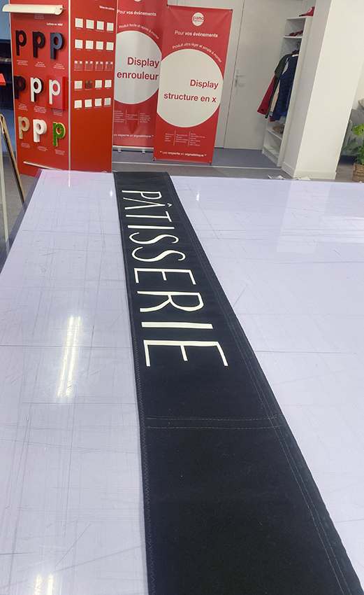 Flocage lambrequin pour "le Gâteau Alpin"