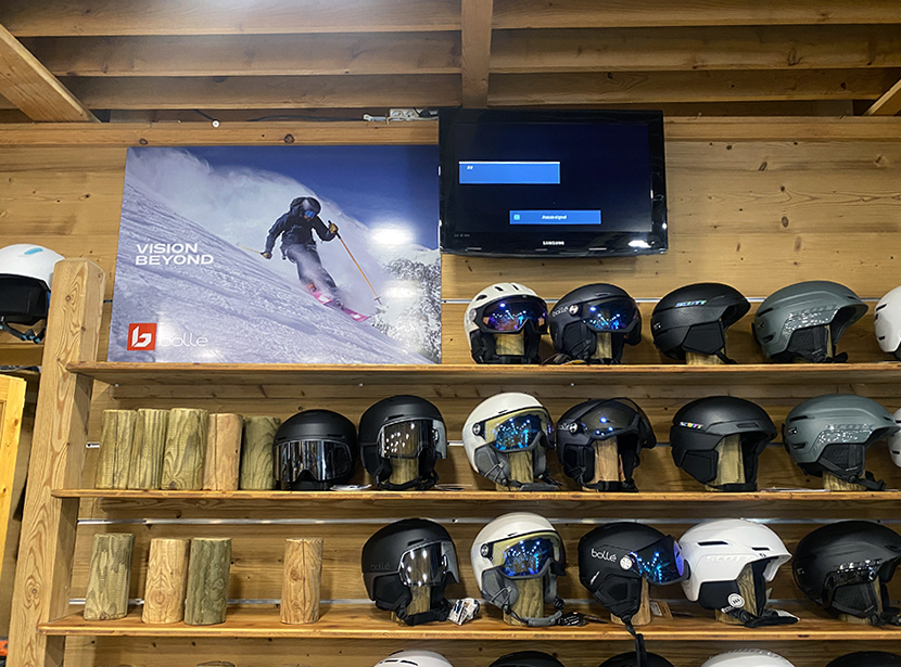 Panneau publicitaire Bollé